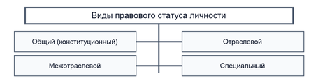 Виды правового статуса человека
