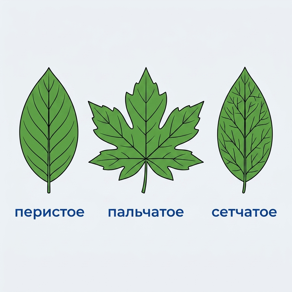 Процесс жилкования листа у однодольных растений