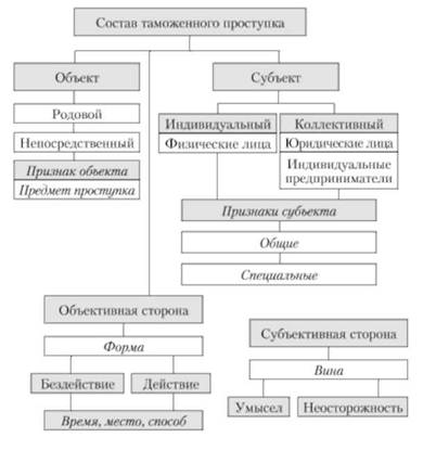 Объект и предмет таможенного проступка